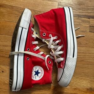 Red High Top Converse